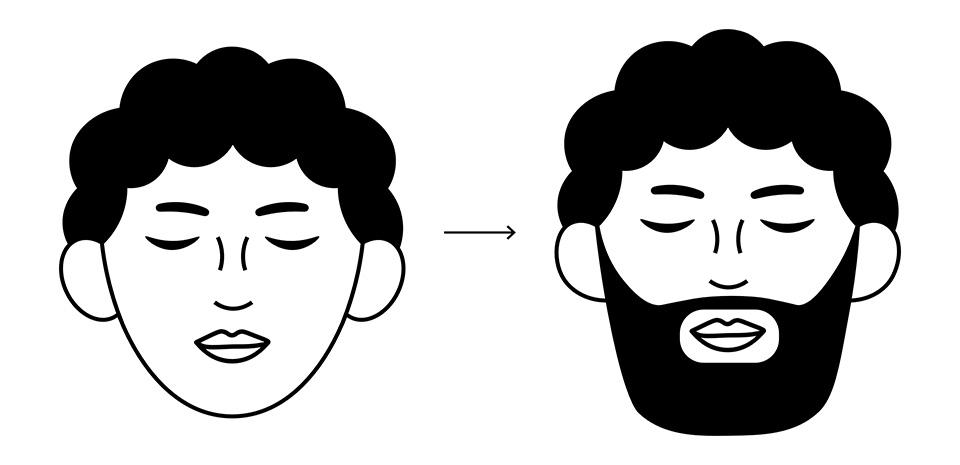forme de barbe visage ovale